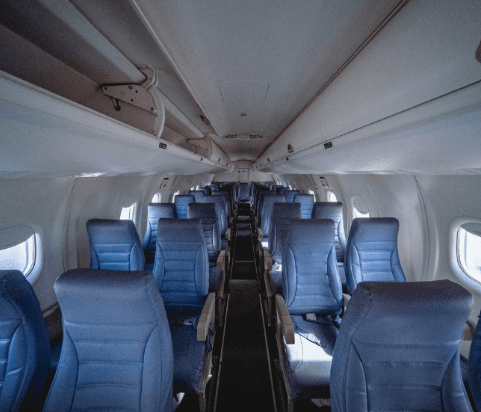 De Havilland Dash 8 interior